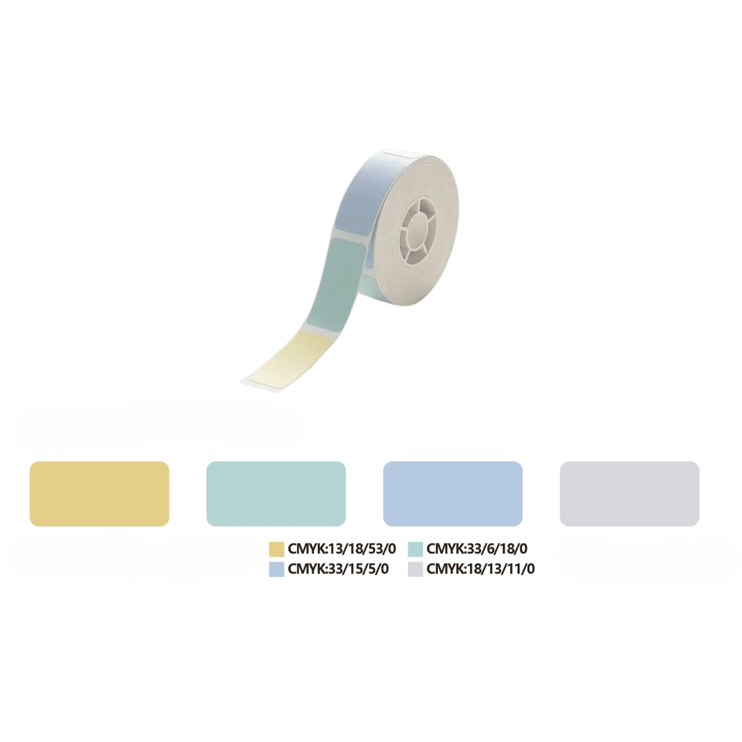 Ljusblå etiketter till Niimbot D11