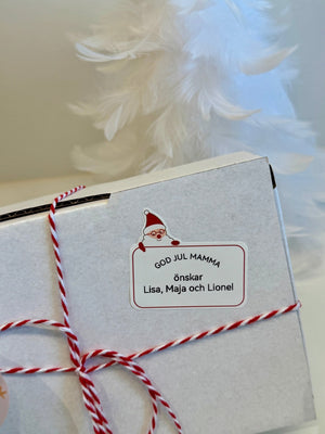 Juletiketter med tomte på till Niimbot