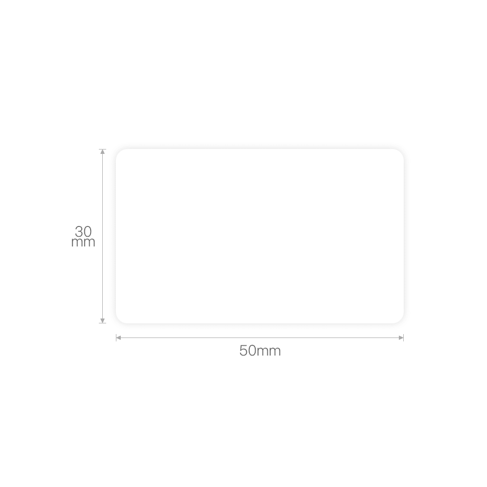 Niimbot Etikettrulle - Vita Frys-etiketter, flera storlekar - LabelMate