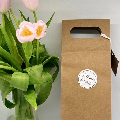 Vita runda presentetiketter för Niimbot etikettskrivare