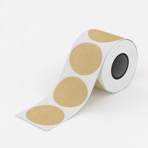 Pyöreät mattapintaiset kraft-tarrat - 45 mm (145 kpl:n pakkaus)